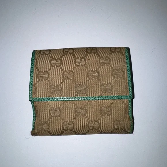 Gucci Brown and Green Women's Wallet - Picture 7 of 9
